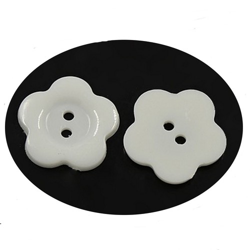 Boutons acrylique blanc - acrylique,