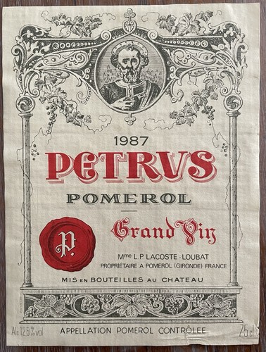 étiquette grand vin - grand, pomerol