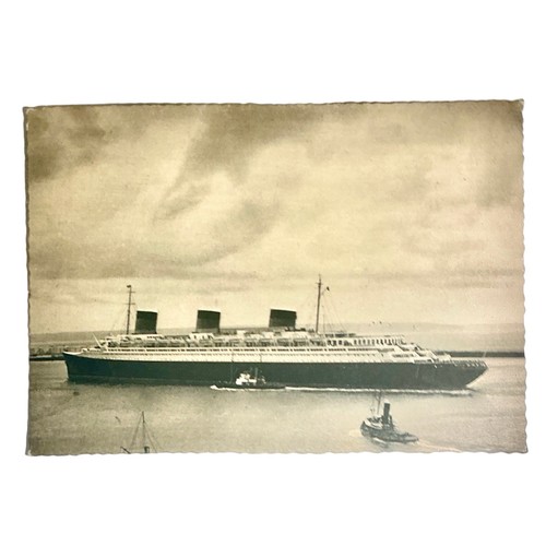 Cpa paquebot normandie - normandie, 1936