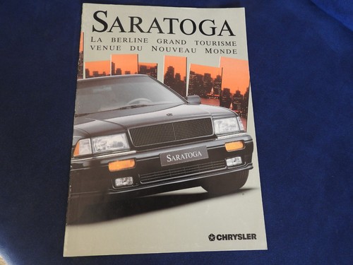 Catalogue chrysler saratoga - chrysler,