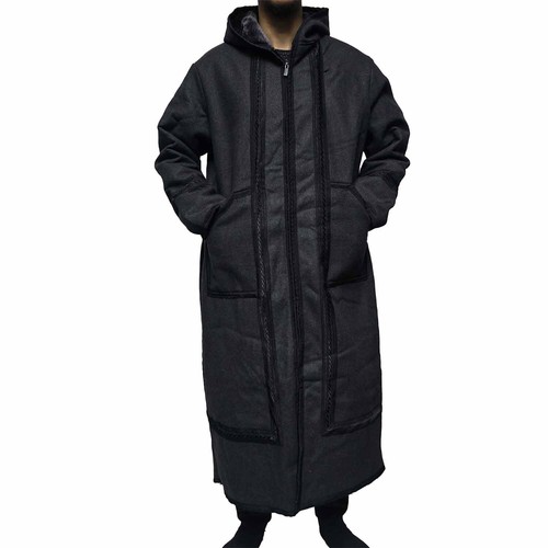 Hiver gris capuche laine - hiver,