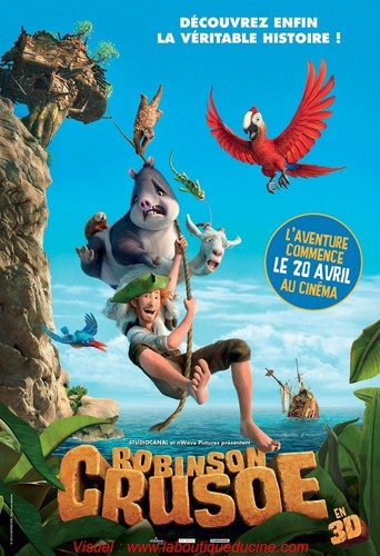 Robinson crusoe affiche - robinson,
