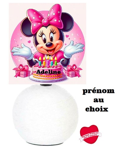 Lampe chevet minnie - lampe,