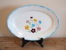 1950s Salins Jocelyne Model Oval Dish - Flowers
