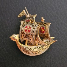 Broche bateau portuguai a