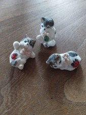 Lot de 3 chatons Figurine Chat