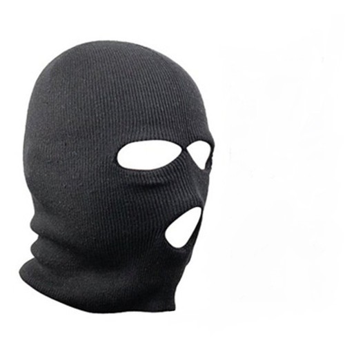 Cagoule noir double épaisseur - cagoule,