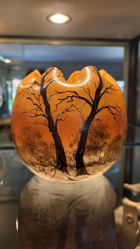 Legras french art glass vase - legras,