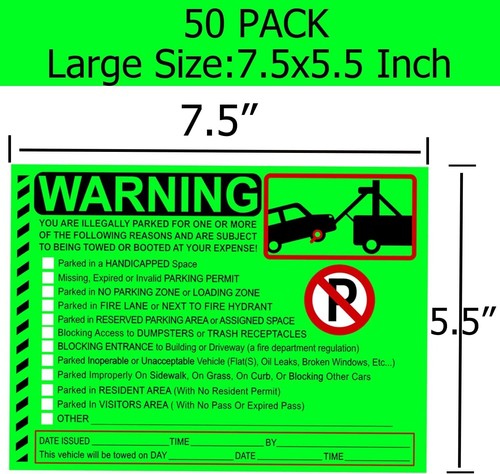 Pack bright green parking - 50,
