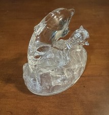 VINTAGE Cristal D'Arques Glass Crystal DOLPHIN Figurines FRANCE Dauphin Family.