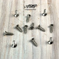 12 VIS Chrome Format Fender 3 x 12mm pour Pickguard et accastillage