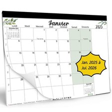 Large Wall/Fridge Calendar 2025 202618 Months 43 x 30cm Magnetic Calendar...
