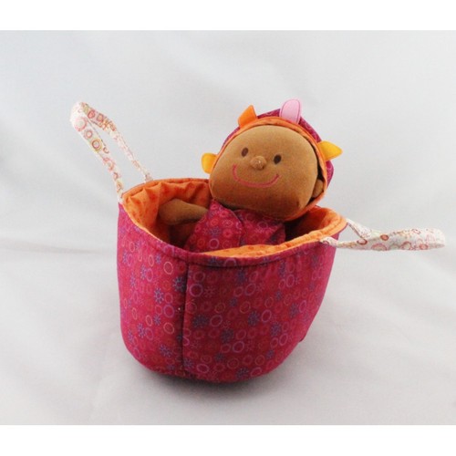 Doudou poupée bébé métis - doudou,