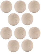 10x Boule en Bois Nature