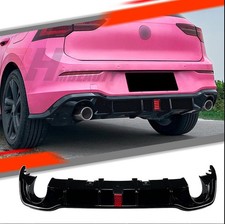 Pour  Golf GTI, R R-Line MK8 2021+ Diffuseur Arrière PERFORMANCE Noir Brillant