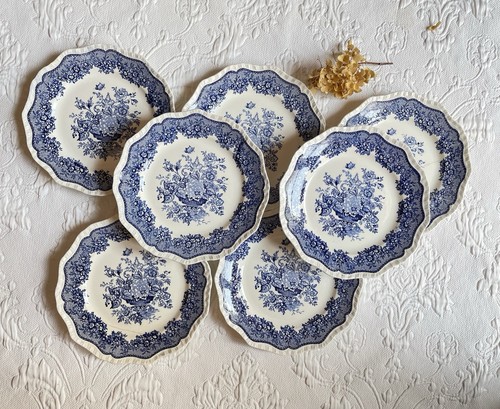 Assiettes dessert vintage - 7,