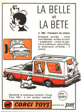 PUB MINIATURE VEHICLE "CORGI TOYS" DOG TRANSPORT 1967