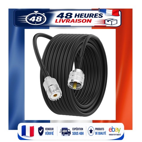 Câble coaxial pl259 - uhf, rg58