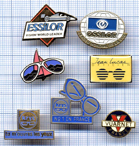 Lot pin lunettes - de,