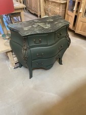 COMMODE 4 TIROIRS GALBÉS VERT