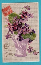 Fleurs  , Léger relief  Belle