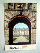 AFFICHE TOURISME ancienne 1958 : CHATEAU FLEURY EN BIERE - SEINE ET MARNE FRANCE