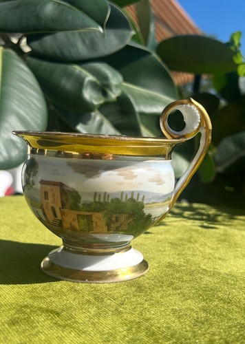 Large porcelain chocolate - , cup