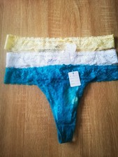 Lot de 3 string XL dentelle 40/42 sexy culotte boxer shorty lingerie  NEUF 