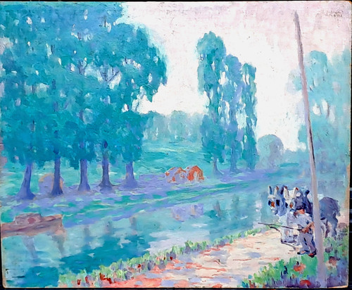 Ancien tableau belle - tableau,
