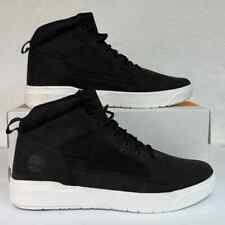 Timberland Allston Mid Lace Sneaker Black Nubuck Boot Casual Comfort Mens 9 New