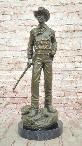 Bronze western cowboy avec - bronze,