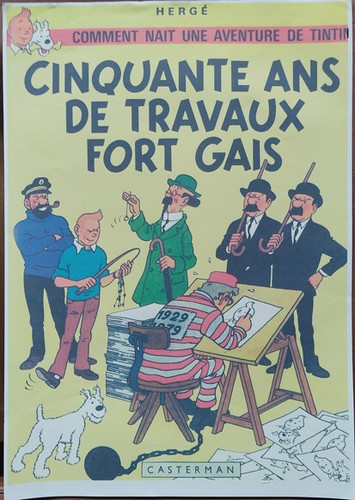 Affiche hergé comment - bd,