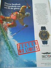 Advertising 1992 Sector Watch No Limits Sport Watches Pierre Tardivel