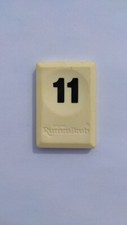 1996 Hasbro Number 11 Eleven Black Coin Rummikub The Numbers Branch #B40