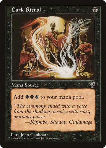 Mtg magic dark ritual mirage - dark,