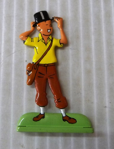 Figurine plate tintin haut - plate,