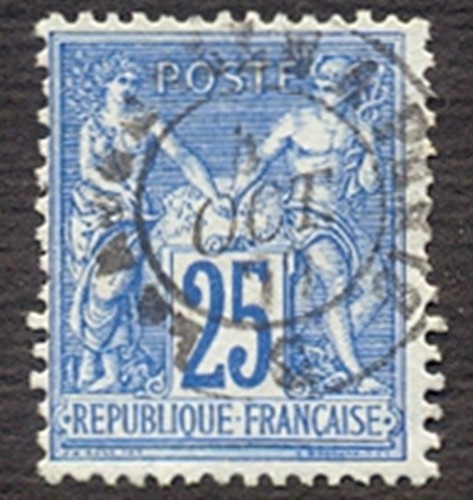 Timbre oblitere type - oblitere, n°