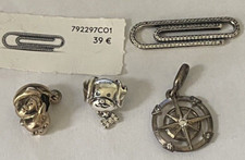 Charm PANDORA Lot de 4 breloques Argent neuf/6011V30+LBC