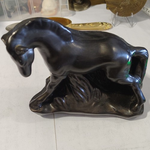Sculpture animale cheval - , noire