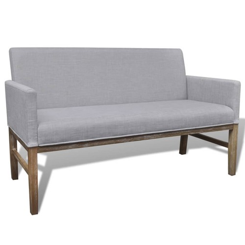 Banquette rembourrée gris