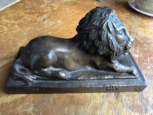 Bronze lion signé horch - lion,