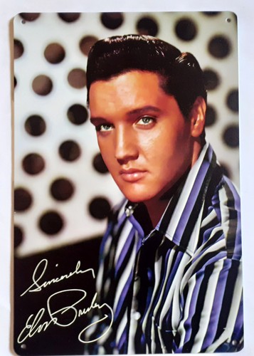 Plaque metal elvis presley - plaque,