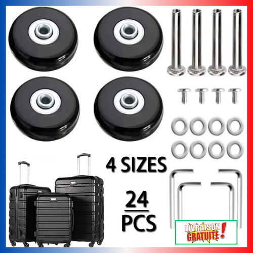 Roues valise silencieuses - roues,