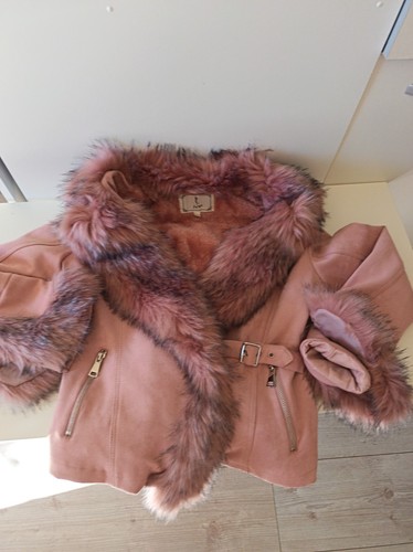 Manteau fourrure nuk rose - fourrure,