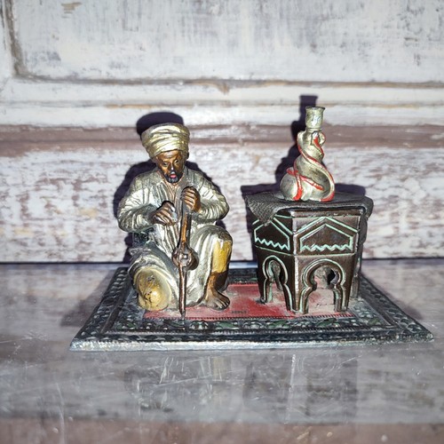 Ancien encrier plomb de - ancien,