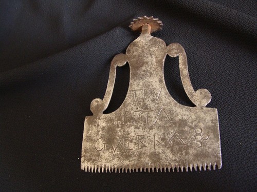 Antique steel tool - ,, comb?