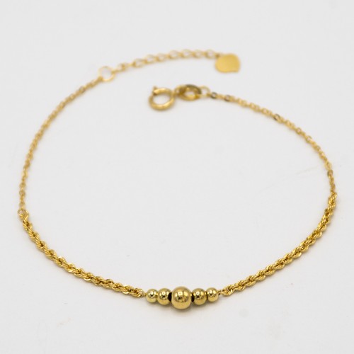 Bracelet jaune 18 - bracelet, or