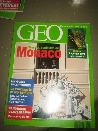 Magazine geo 173 monaco - n°,