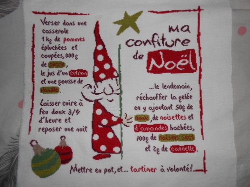 Broderie confiture de - broderie, "ma