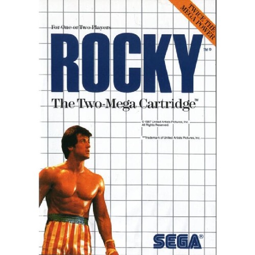Jeu sega master system rocky - sega,